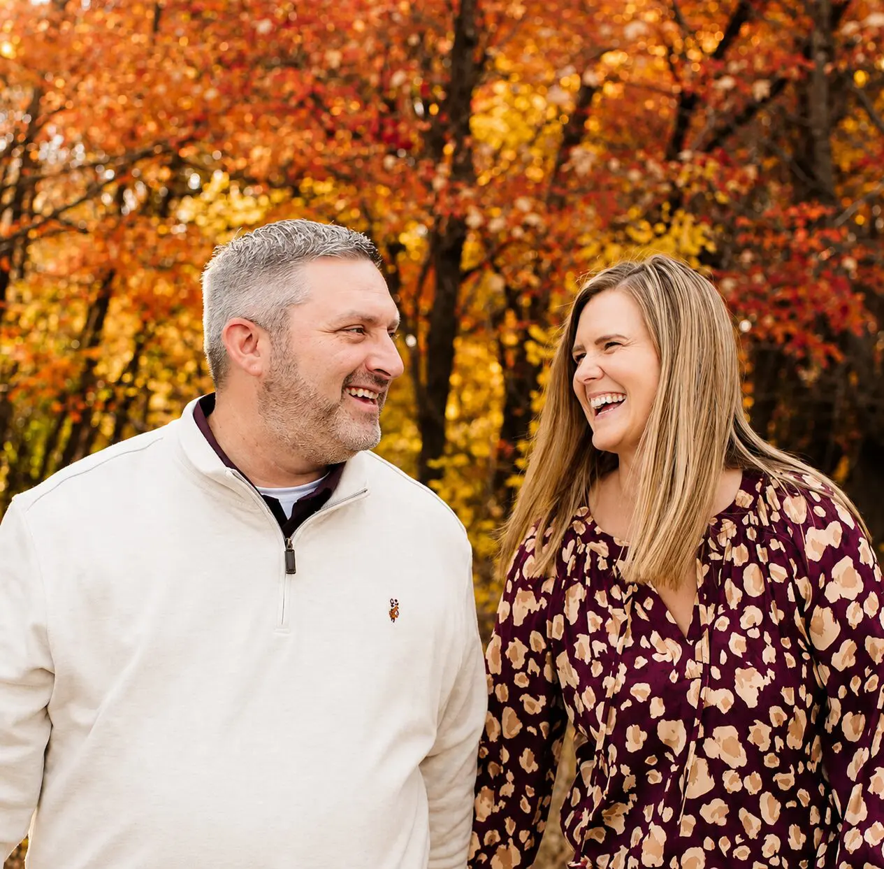 Justin and Bre Fall Photo